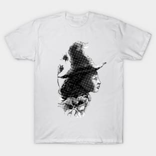 romantic witch facing east T-Shirt